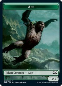 Ape // Germ Double-Sided Token [Double Masters Tokens] | Red Riot Games CA
