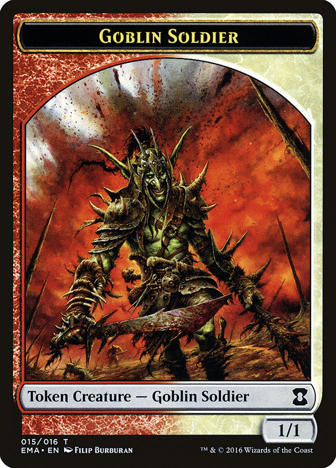 Goblin Soldier Token [Eternal Masters Tokens] | Red Riot Games CA