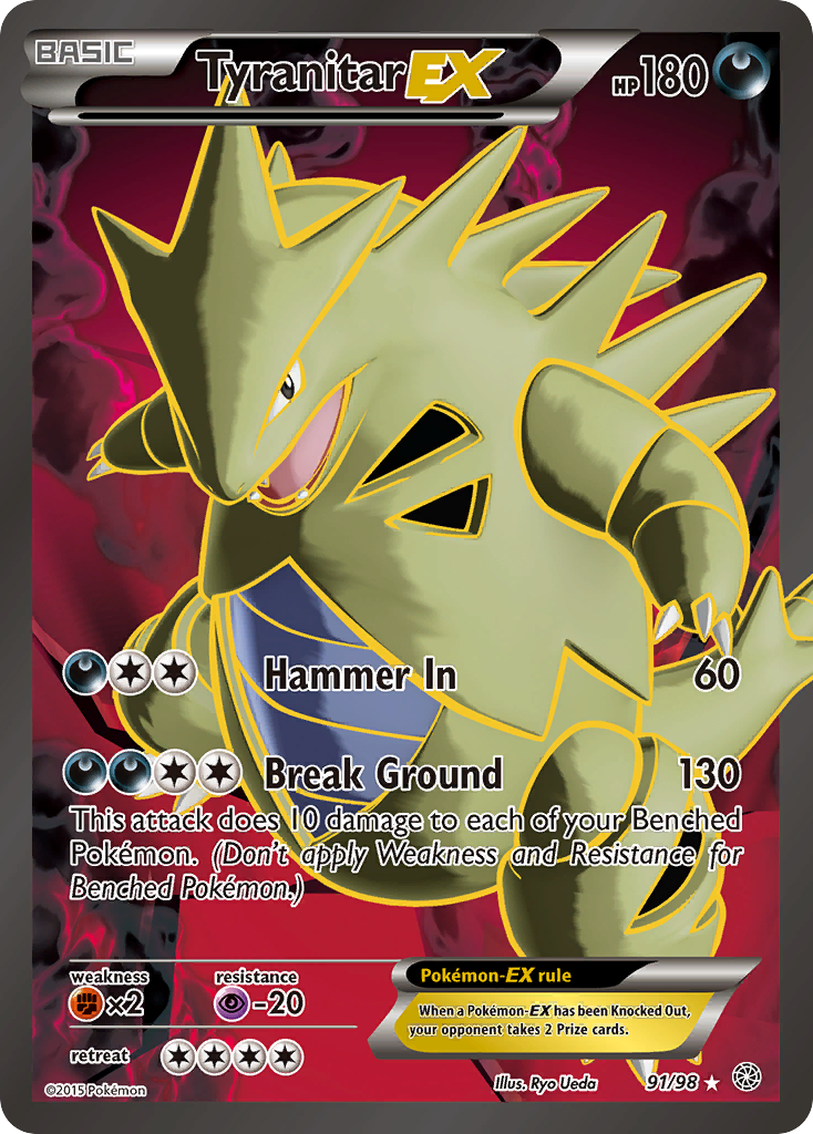 Tyranitar EX (91/98) [XY: Ancient Origins] | Red Riot Games CA