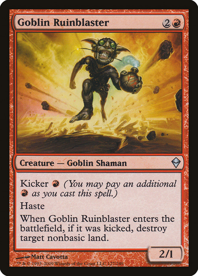 Goblin Ruinblaster [Zendikar] | Red Riot Games CA