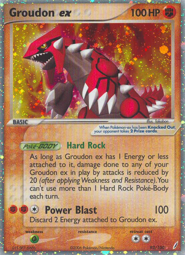 Groudon ex (93/100) [EX: Crystal Guardians] | Red Riot Games CA