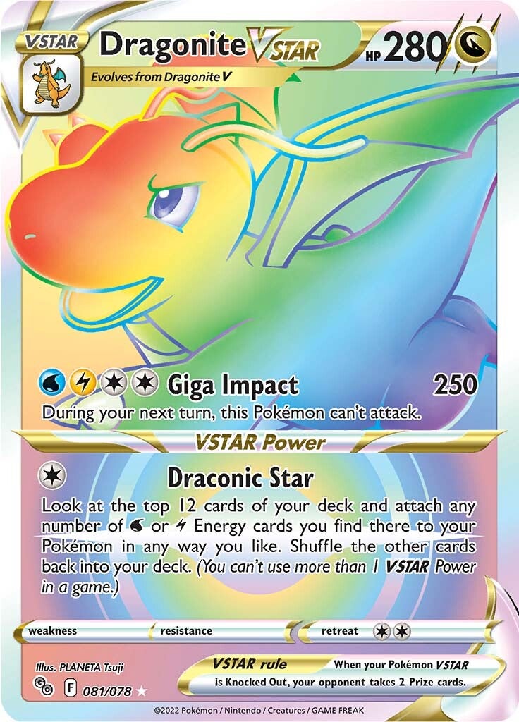 Dragonite VSTAR (081/078) [Pokémon GO] | Red Riot Games CA