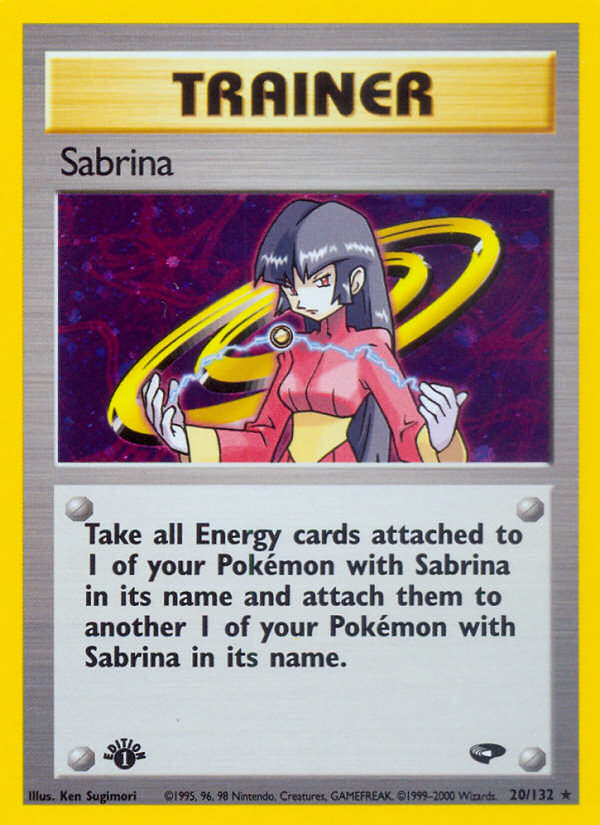Sabrina (20/132) [Gym Challenge 1st Edition] | Red Riot Games CA