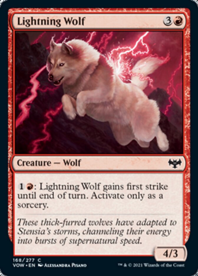 Lightning Wolf [Innistrad: Crimson Vow] | Red Riot Games CA