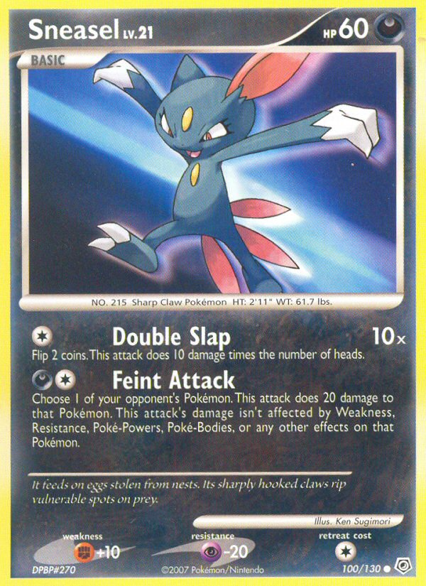 Sneasel (100/130) [Diamond & Pearl: Base Set] | Red Riot Games CA