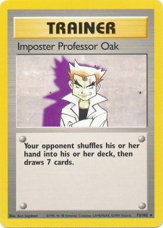 Imposter Professor Oak (73/102) [Base Set Unlimited] | Red Riot Games CA
