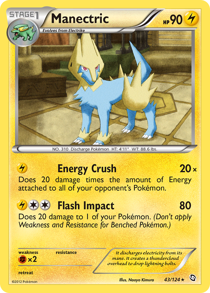 Manectric (43/124) [Black & White: Dragons Exalted] | Red Riot Games CA