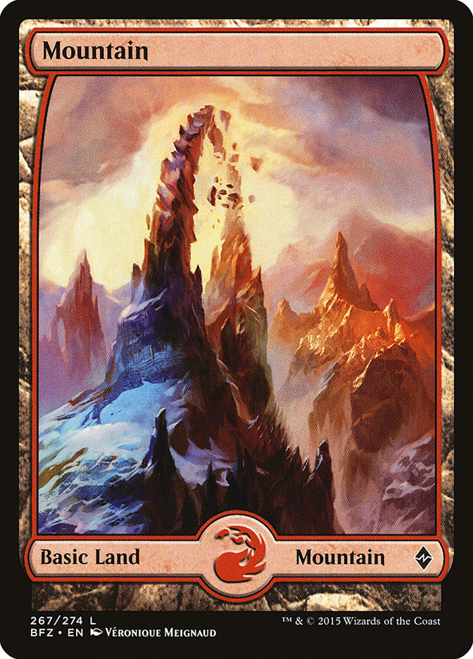 Mountain (267) (Full Art) [Battle for Zendikar] | Red Riot Games CA