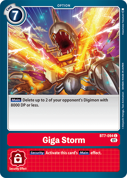 Giga Storm [BT7-094] [Next Adventure] | Red Riot Games CA