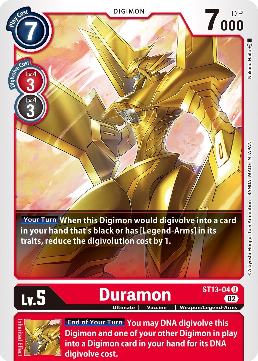 Duramon [ST13-04] [Starter Deck: Ragnaloardmon] | Red Riot Games CA