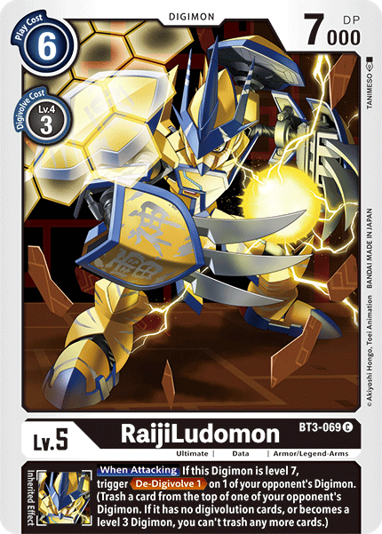 RaijiLudomon [BT3-069] [Release Special Booster Ver.1.5] | Red Riot Games CA