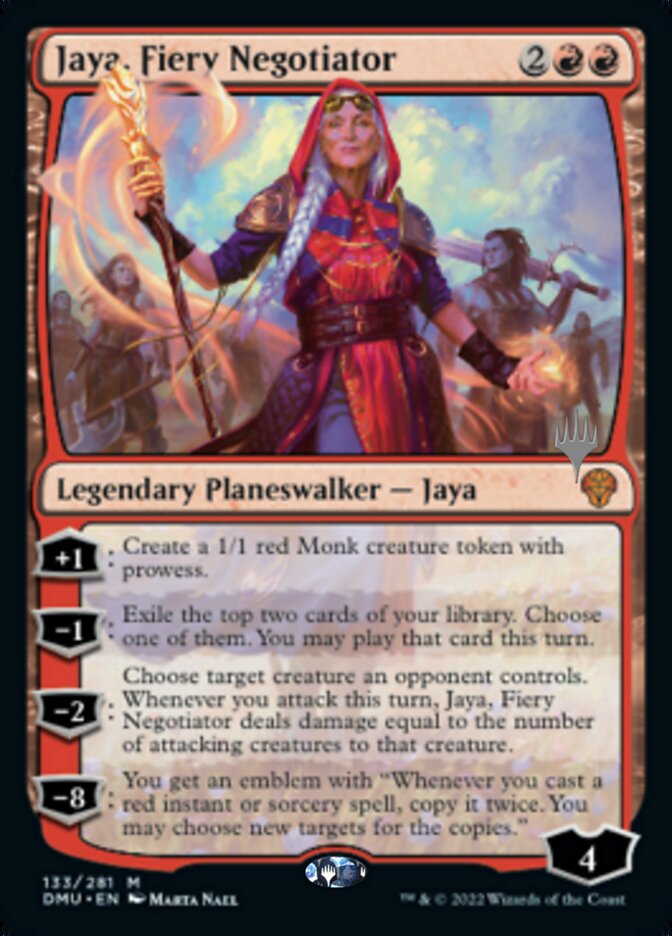 Jaya, Fiery Negotiator (Promo Pack) [Dominaria United Promos] | Red Riot Games CA