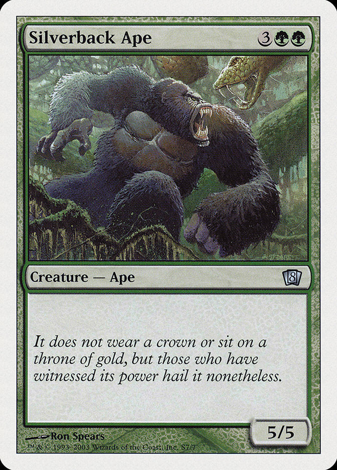 Silverback Ape [Eighth Edition] | Red Riot Games CA