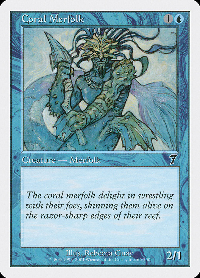 Coral Merfolk [Seventh Edition] | Red Riot Games CA