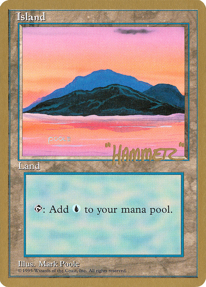 Island (shr369) (Shawn "Hammer" Regnier) [Pro Tour Collector Set] | Red Riot Games CA