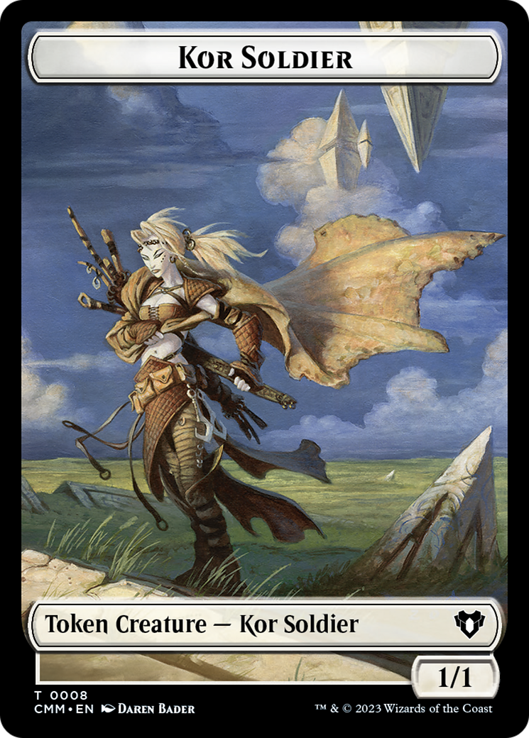 Elemental (0026) // Kor Soldier Double-Sided Token [Commander Masters Tokens] | Red Riot Games CA