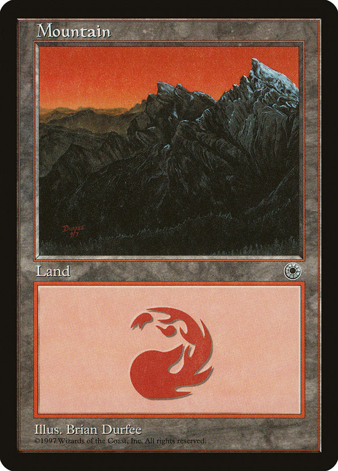 Mountain (9/7 Signature / No Peak on Left) [Portal] | Red Riot Games CA
