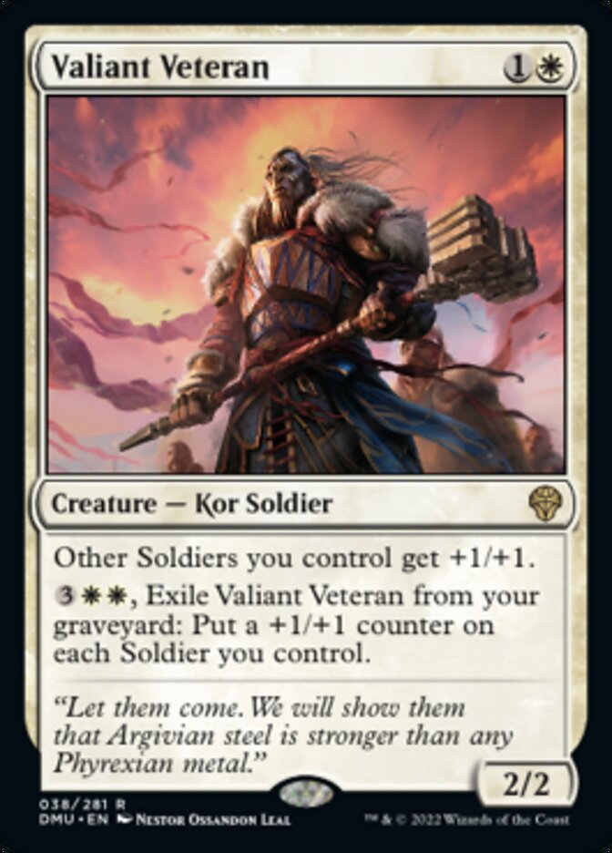 Valiant Veteran [Dominaria United] | Red Riot Games CA