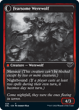 Fearful Villager // Fearsome Werewolf [Innistrad: Double Feature] | Red Riot Games CA