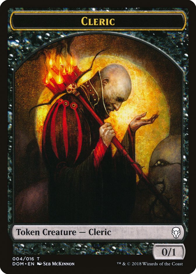 Cleric Token [Dominaria Tokens] | Red Riot Games CA