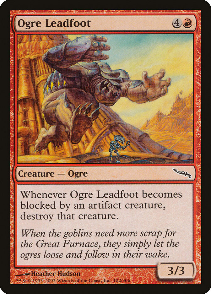 Ogre Leadfoot [Mirrodin] | Red Riot Games CA