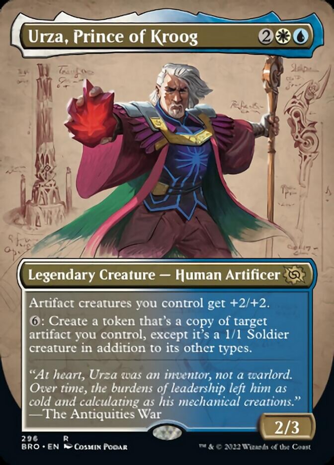 Urza, Prince of Kroog (Borderless Alternate Art) [The Brothers' War] | Red Riot Games CA