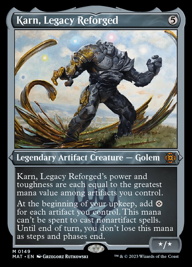 Karn, Legacy Reforged (Foil Etched) [March of the Machine: The Aftermath] | Red Riot Games CA