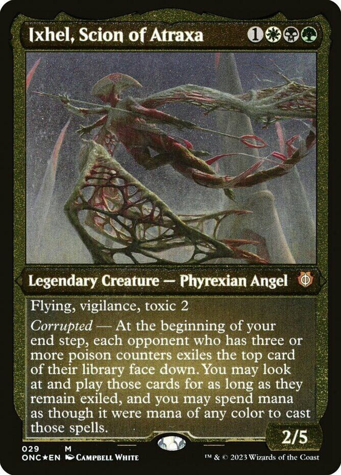 Ixhel, Scion of Atraxa (Foil Etched) (Display Commander) [Phyrexia: All Will Be One Commander] | Red Riot Games CA