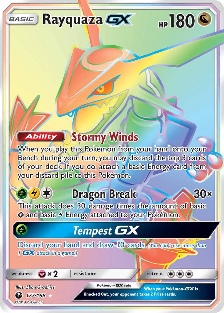Rayquaza GX (177/168) [Sun & Moon: Celestial Storm] | Red Riot Games CA