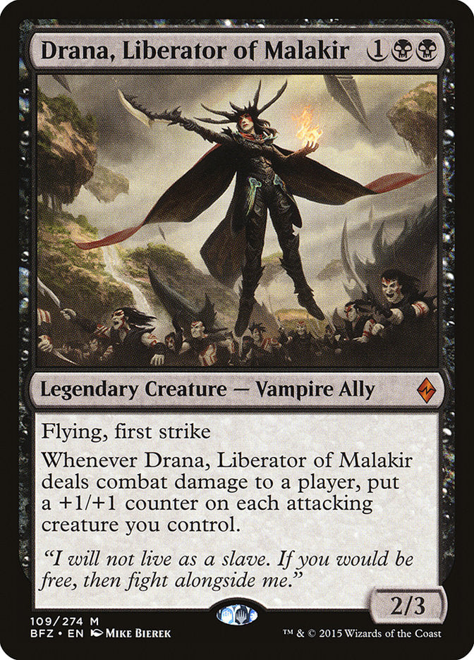 Drana, Liberator of Malakir [Battle for Zendikar] | Red Riot Games CA
