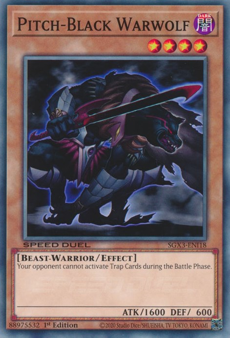 Pitch-Black Warwolf [SGX3-ENI18] Common | Red Riot Games CA