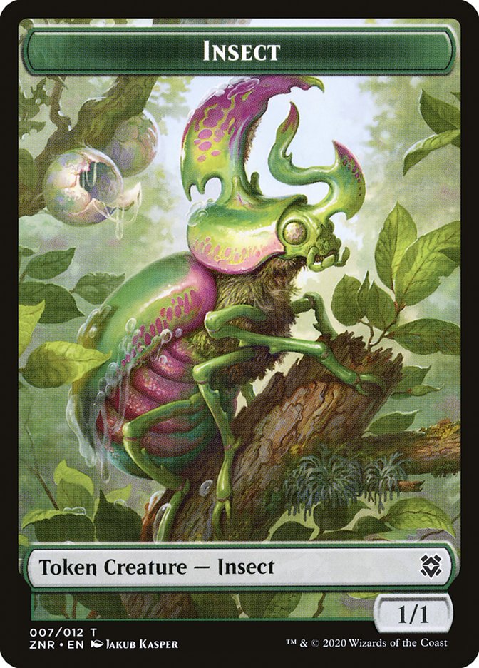 Drake // Insect Double-Sided Token [Zendikar Rising Tokens] | Red Riot Games CA