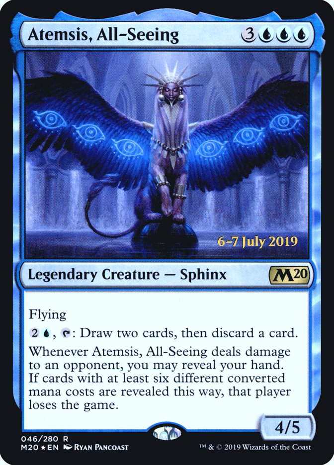 Atemsis, All-Seeing [Core Set 2020 Prerelease Promos] | Red Riot Games CA