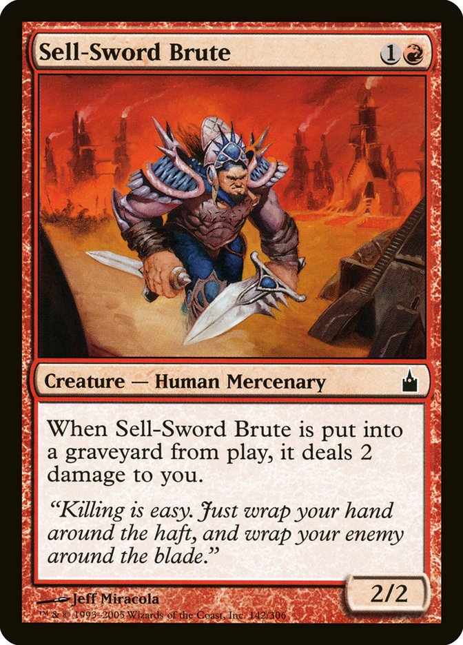 Sell-Sword Brute [Ravnica: City of Guilds] | Red Riot Games CA