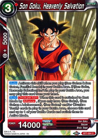 Son Goku, Heavenly Salvation (BT7-004) [Assault of the Saiyans] | Red Riot Games CA