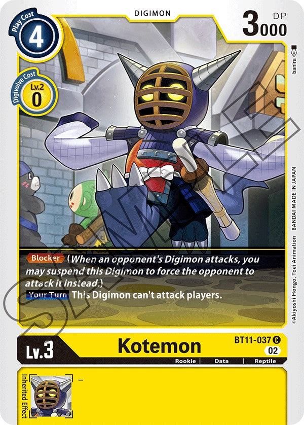 Kotemon [BT11-037] [Dimensional Phase] | Red Riot Games CA