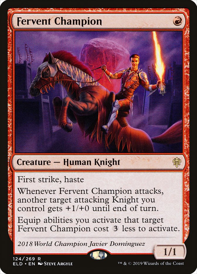 Fervent Champion [Throne of Eldraine] | Red Riot Games CA