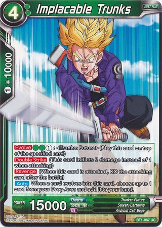 Implacable Trunks (BT1-067) [Galactic Battle] | Red Riot Games CA