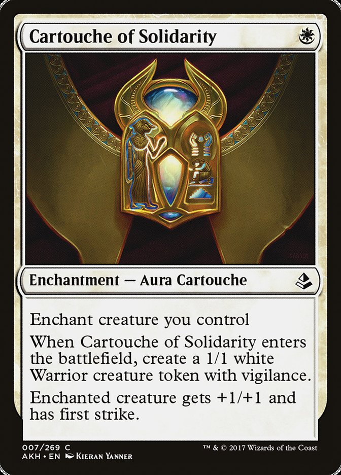 Cartouche of Solidarity [Amonkhet] | Red Riot Games CA