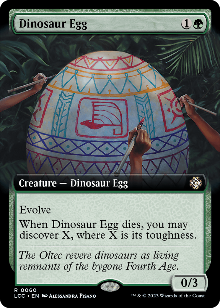 Dinosaur Egg (Extended Art) [The Lost Caverns of Ixalan Commander] | Red Riot Games CA