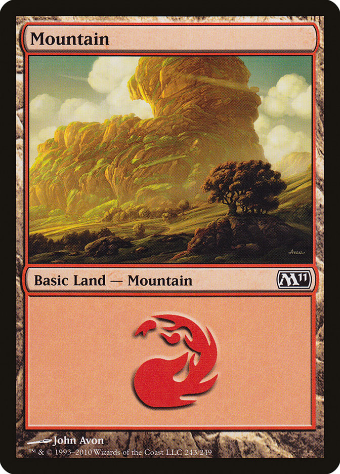Mountain (243) [Magic 2011] | Red Riot Games CA