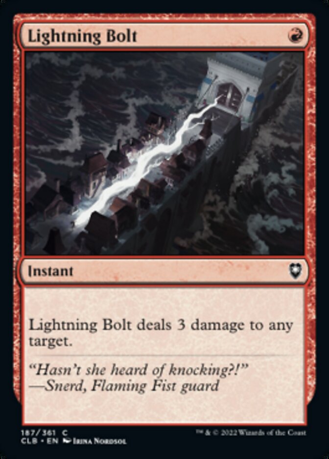 Lightning Bolt [Commander Legends: Battle for Baldur's Gate] | Red Riot Games CA