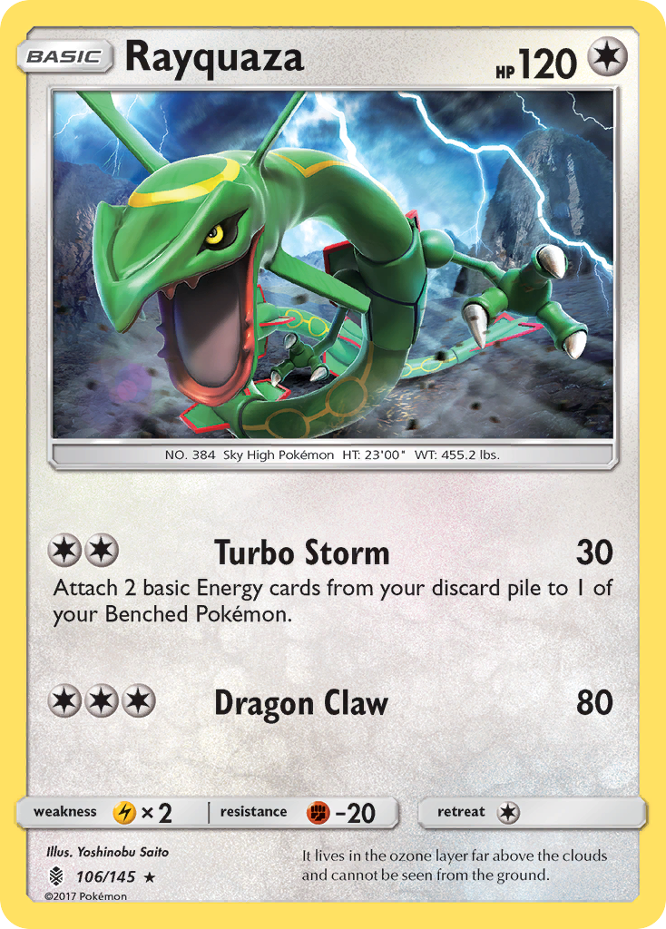 Rayquaza (106/145) [Sun & Moon: Guardians Rising] | Red Riot Games CA