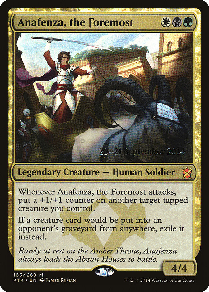 Anafenza, the Foremost [Khans of Tarkir Prerelease Promos] | Red Riot Games CA