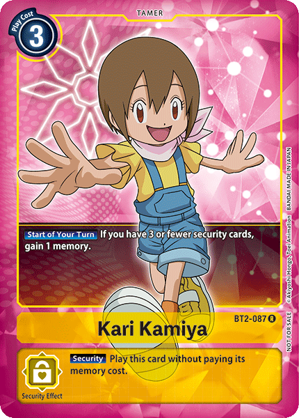 Kari Kamiya [BT2-087] (Buy-A-Box Promo) [Release Special Booster Ver.1.0 Promos] | Red Riot Games CA