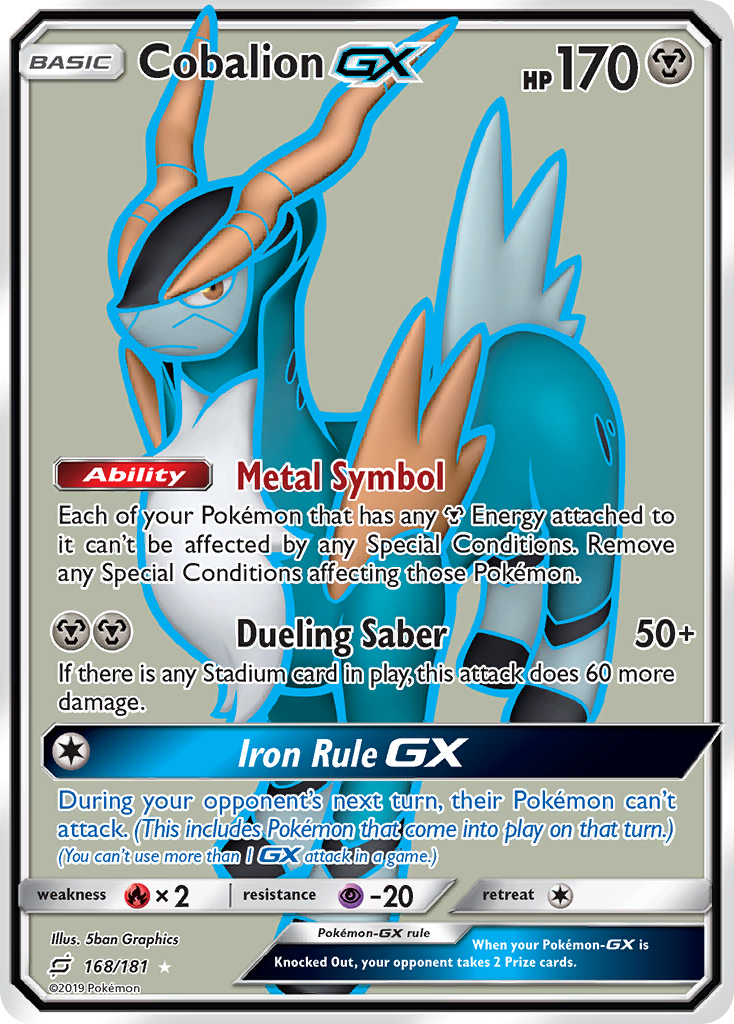 Cobalion GX (168/181) [Sun & Moon: Team Up] | Red Riot Games CA