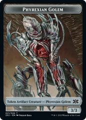 Egg // Phyrexian Golem Double-Sided Token [Double Masters 2022 Tokens] | Red Riot Games CA