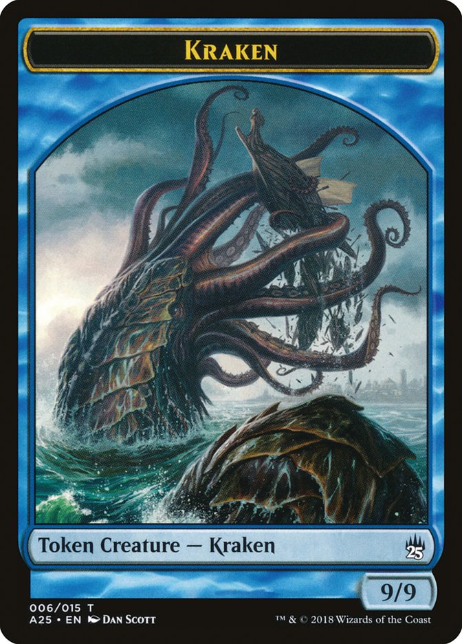 Fish // Kraken Double-Sided Token [Masters 25 Tokens] | Red Riot Games CA