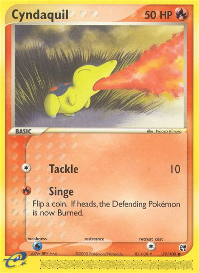 Cyndaquil (59/100) [EX: Sandstorm] | Red Riot Games CA