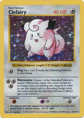 Clefairy (5/102) [Base Set Shadowless Unlimited] | Red Riot Games CA